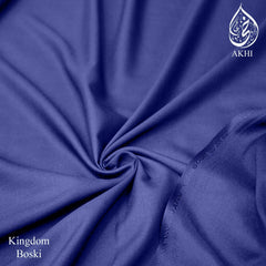 Kingdom Boski Unstitched Men Suit Deep Blue
