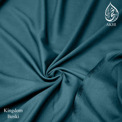 Kingdom Boski Unstitched Men Suit Deep Teal
