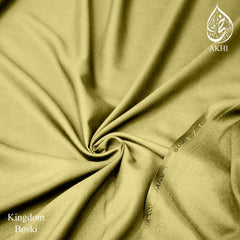 Kingdom Boski Unstitched Men Suit Light Gold