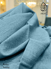 Men’s Unstitched Rolex Suiting Muted Blue