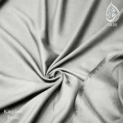 Kingdom Boski Unstitched Men Suit Silver grey