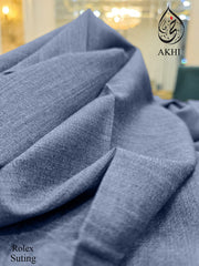 Men’s Unstitched Rolex Suiting Slate Blue