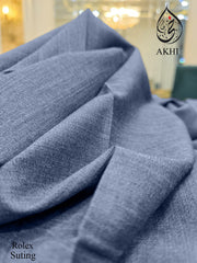 Men’s Unstitched Rolex Suiting Slate Blue