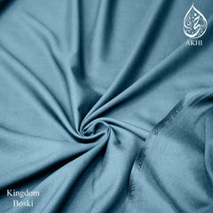 Kingdom Boski Unstitched Men Suit Steel Teal