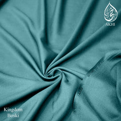 Kingdom Boski Unstitched Men Suit Teal Blue