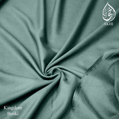 Kingdom Boski Unstitched Men Suit Teal Gray
