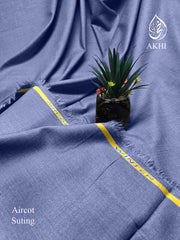 Men’s Unstitched Aircot winter suiting Blue