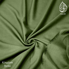 Kingdom Boski Unstitched Men Suit olive green