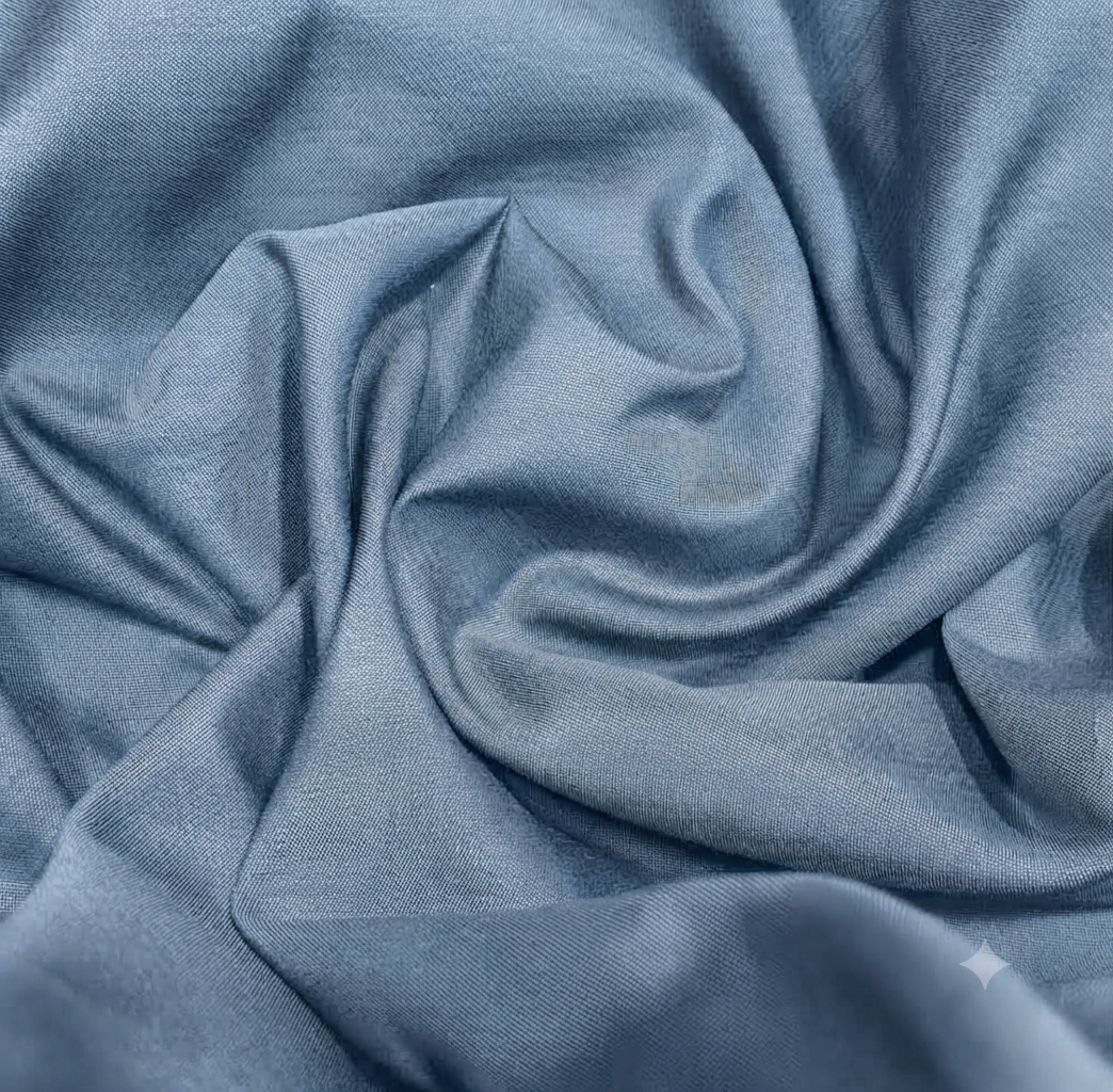 Shamery suiting/ Skyish blue two tone colour. 4 meter standard cutting