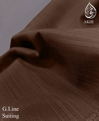G.line Men’s Unstitched suiting Chocolate Brown