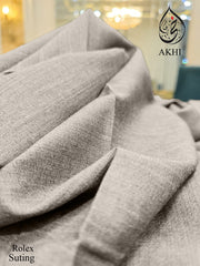 Men’s Unstitched Rolex Suiting Creamy Gray