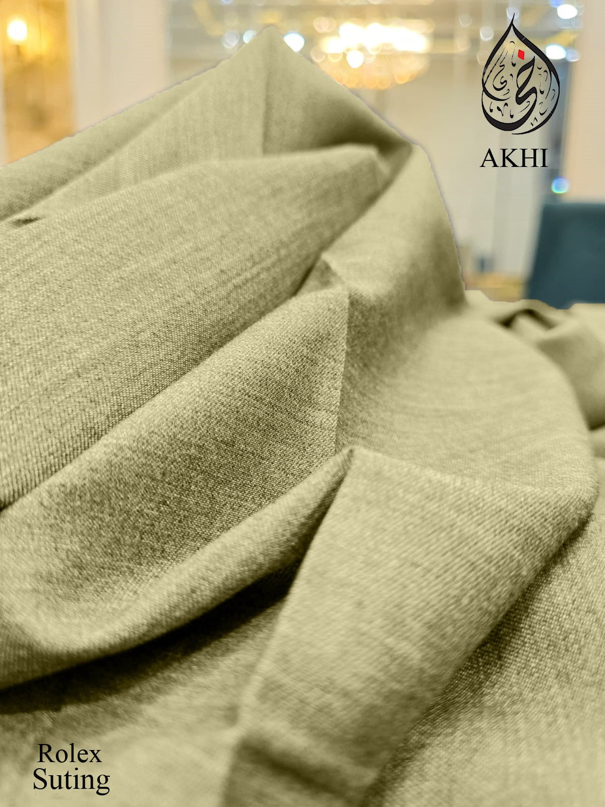 Men’s Unstitched Rolex Suiting Light Khaki