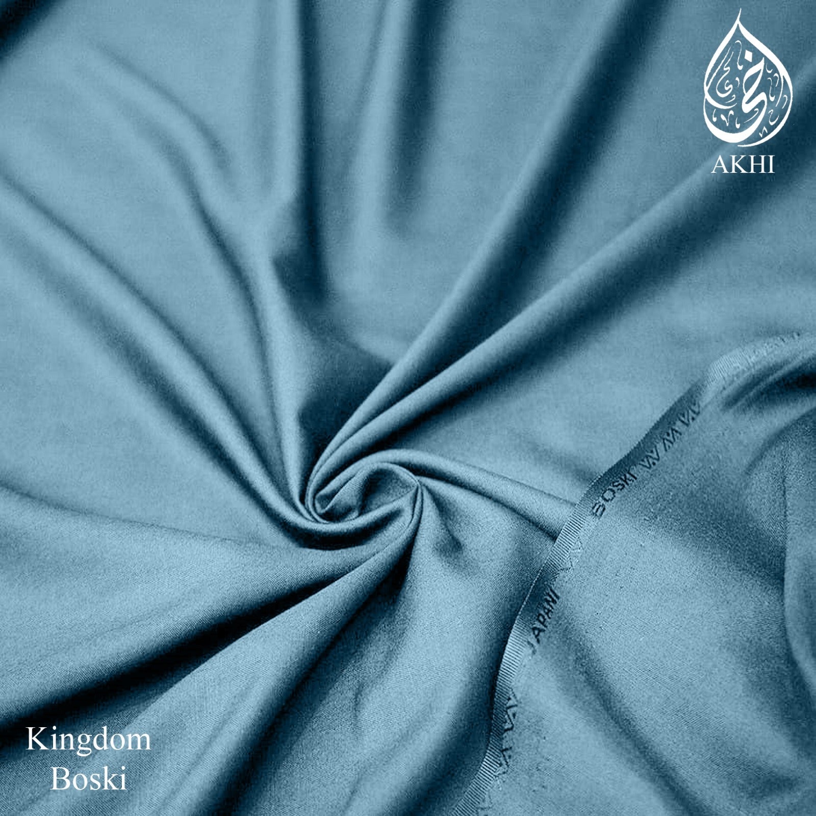 Kingdom Boski Unstitched Men Suit Steel Teal
