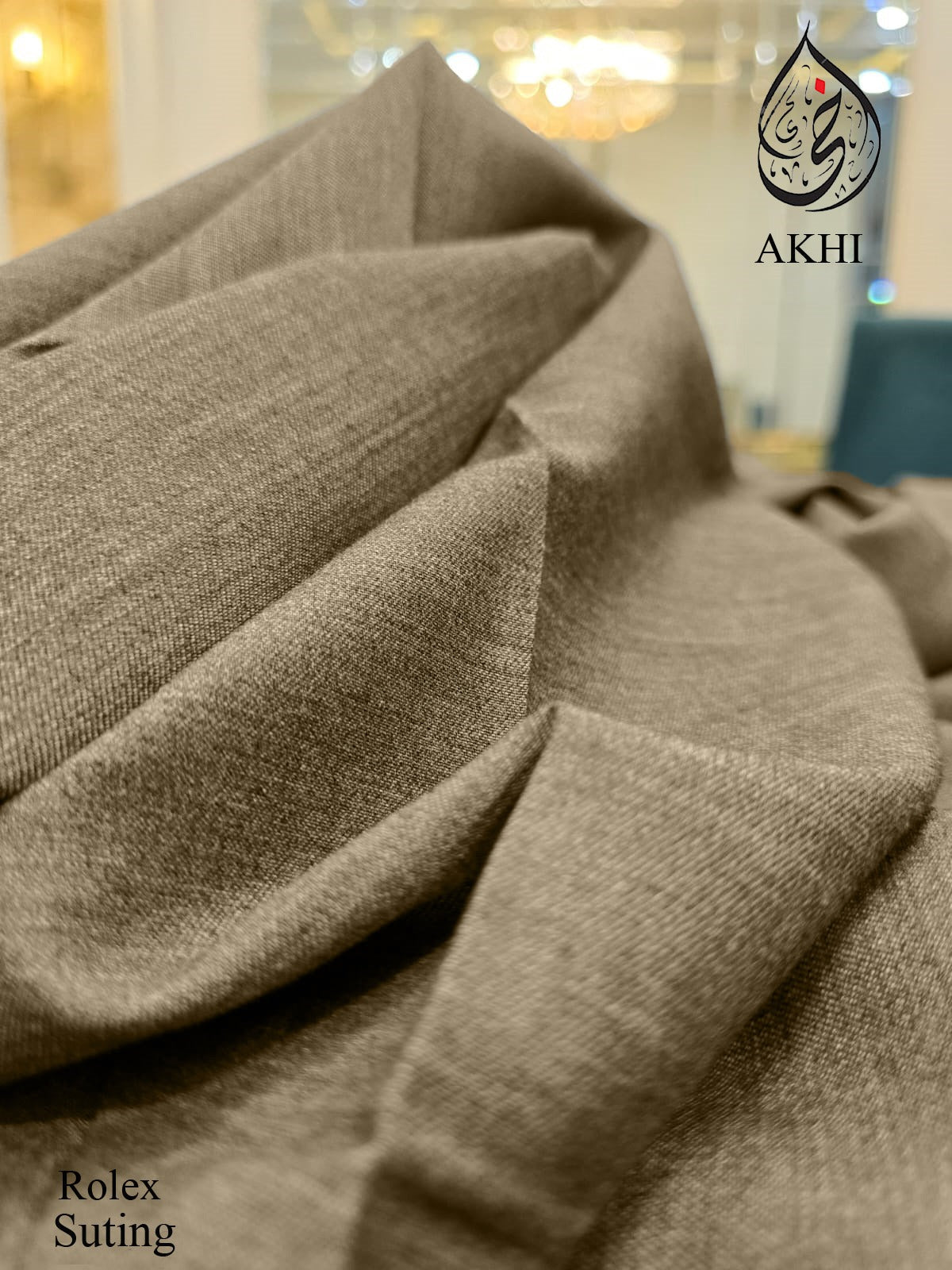 Men’s Unstitched Rolex Suiting  Taupe