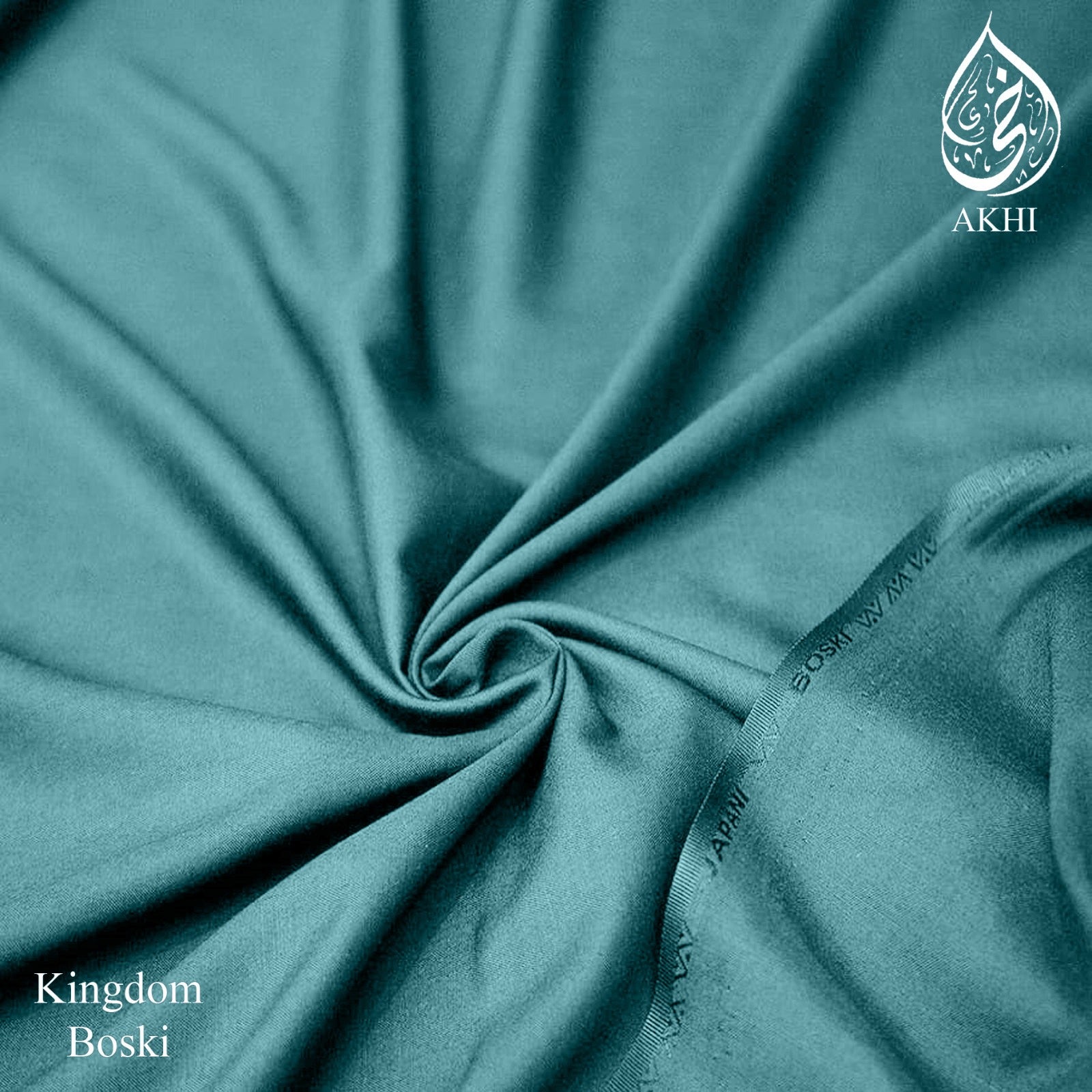 Kingdom Boski Unstitched Men Suit Teal Blue