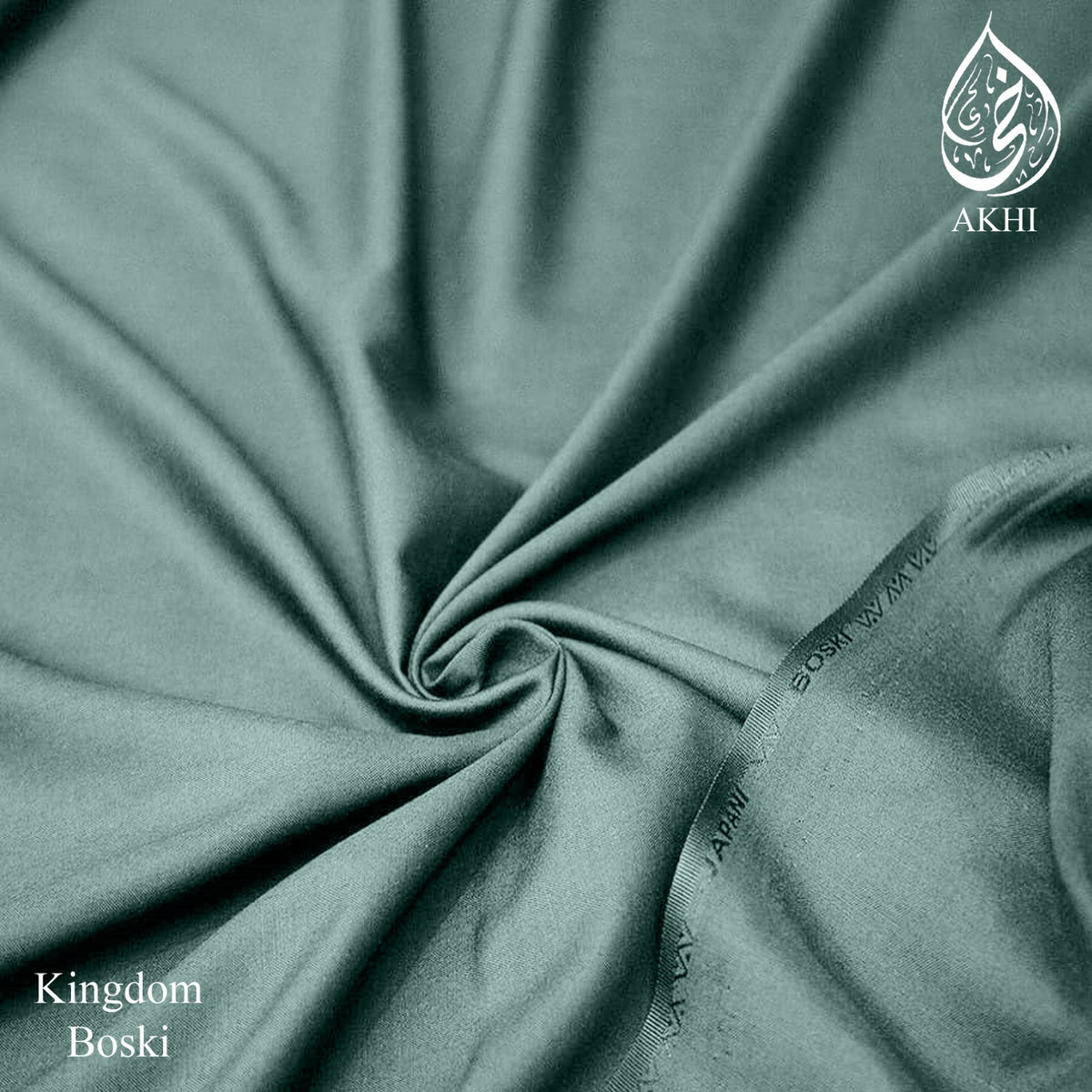 Kingdom Boski Unstitched Men Suit Teal Gray