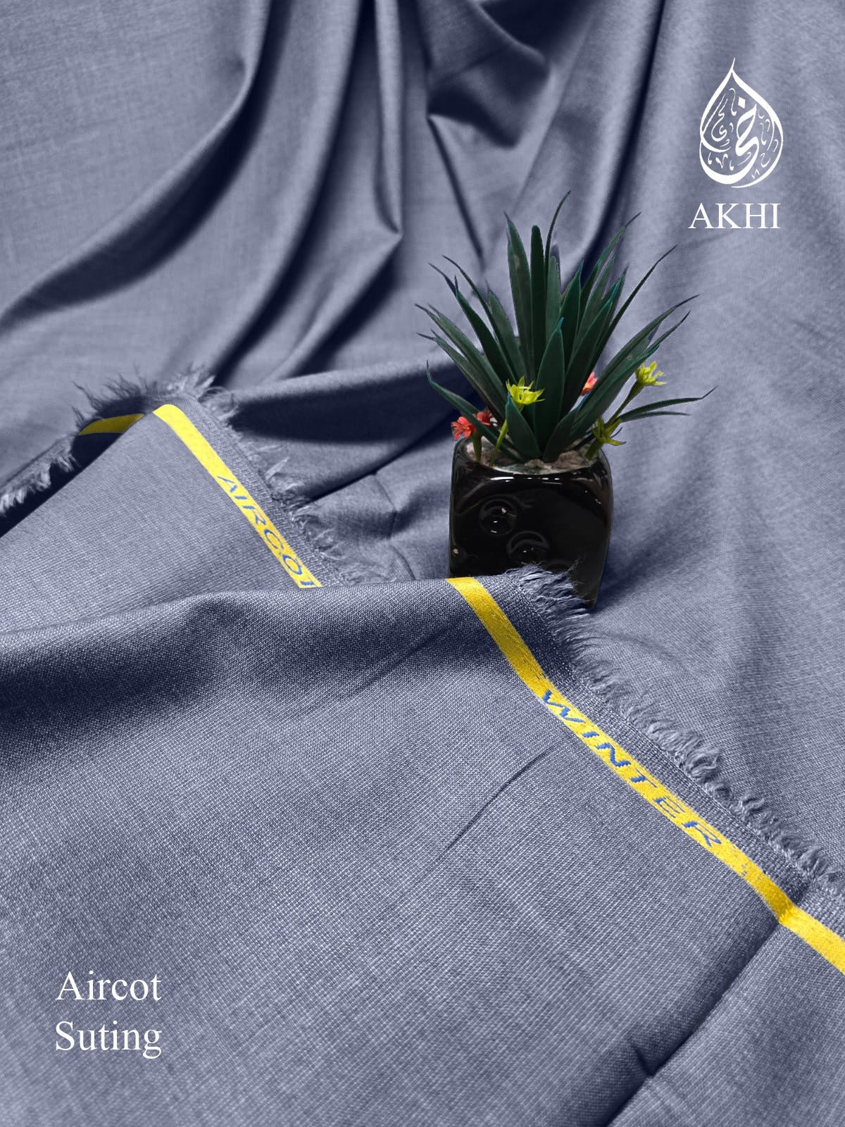 Men’s Unstitched Aircot winter suiting Grey