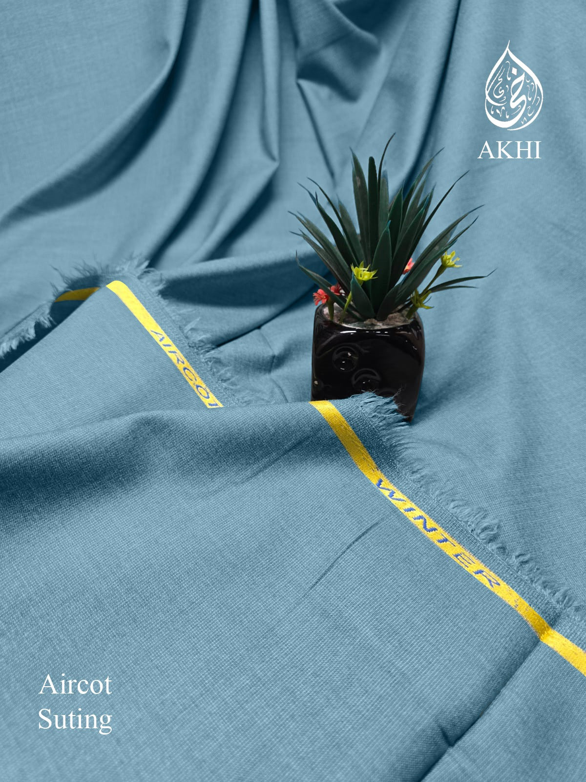 Men’s Unstitched Aircot winter suiting Ocean