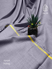 Men’s Unstitched Aircot winter suiting Slate Grey