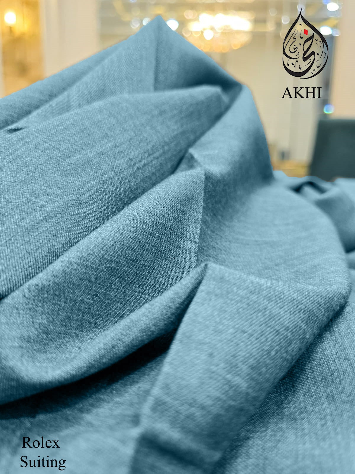 Men’s Unstitched Rolex Suiting Tale Blue