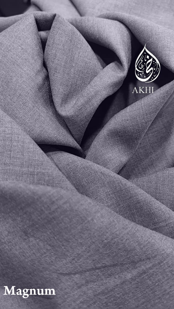 AKHI Magnum Summer Suiting – Slate Grey | Men's Fabric