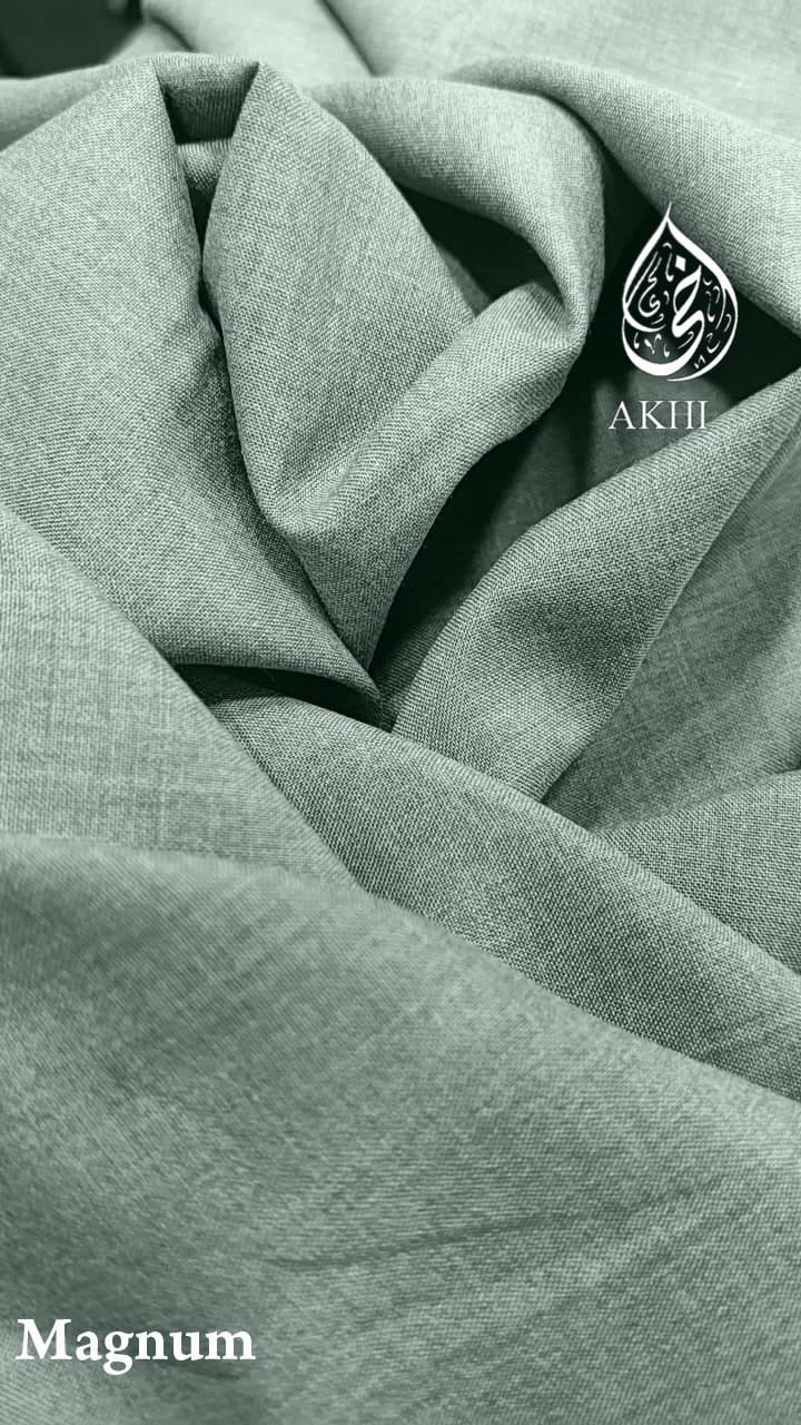 AKHI Magnum Summer Suiting – Sage Green | Men's Fabric