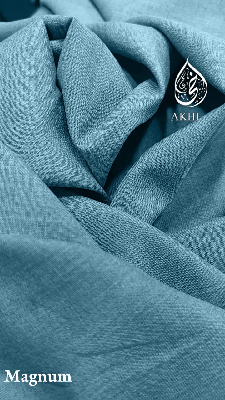 AKHI Magnum Summer Suiting – Aqua Blue | Men's Fabric