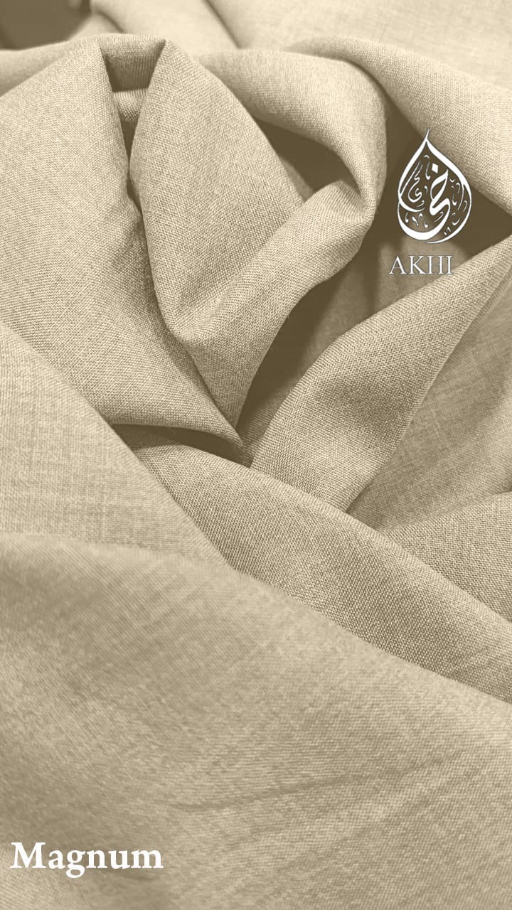 AKHI Magnum Summer Suiting – Light Beige | Men's Fabric