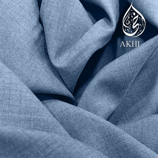 AKHI Magnum Summer Suiting – Slate Blue | Men's Fabric