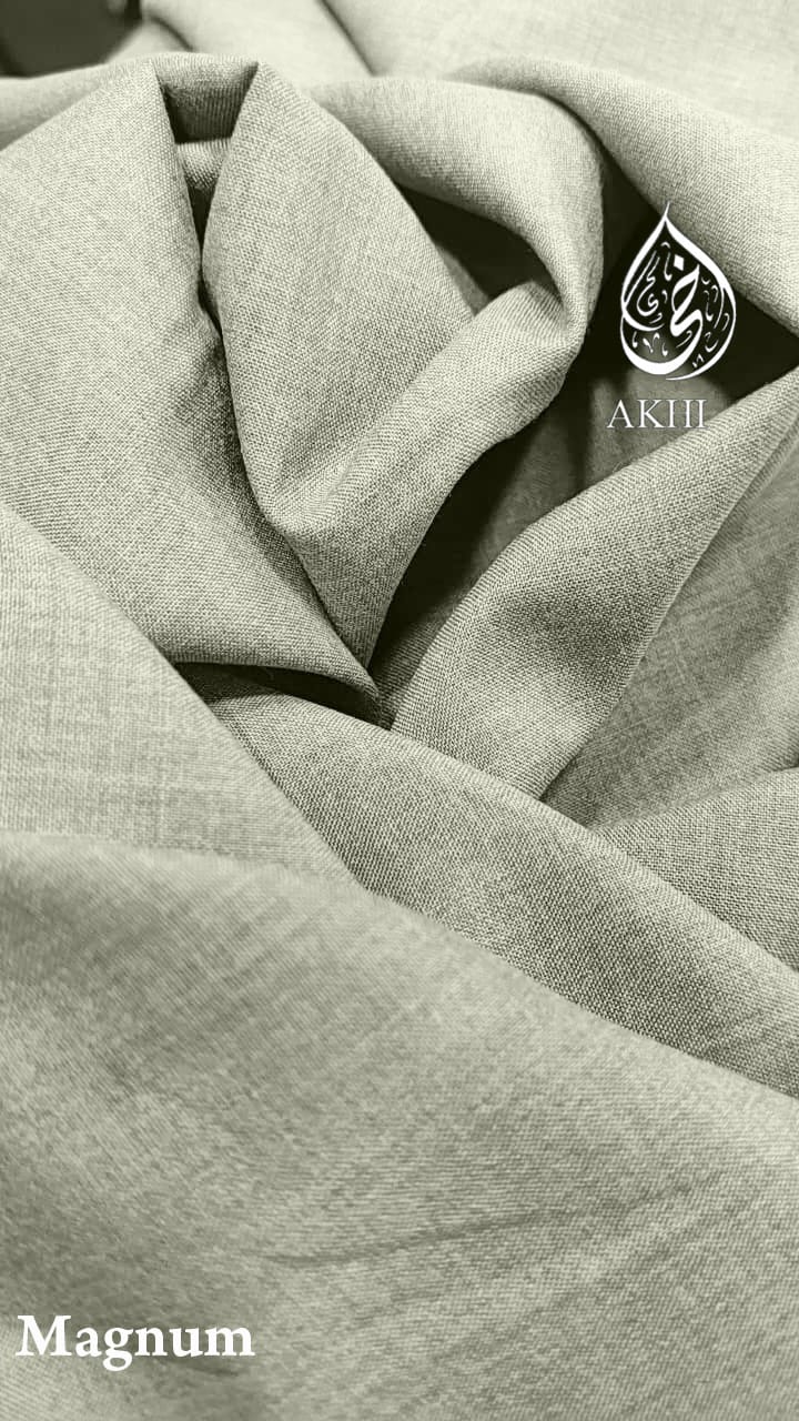 AKHI Magnum Summer Suiting – Pistachio Olive | Men's Fabric