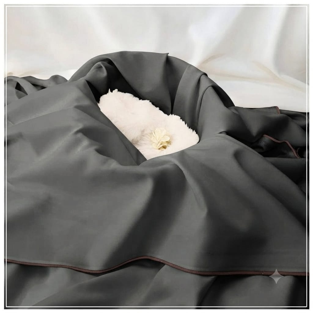 AKHI ALA MAYAR Boski – Charcoal Grey | Men's Fabric