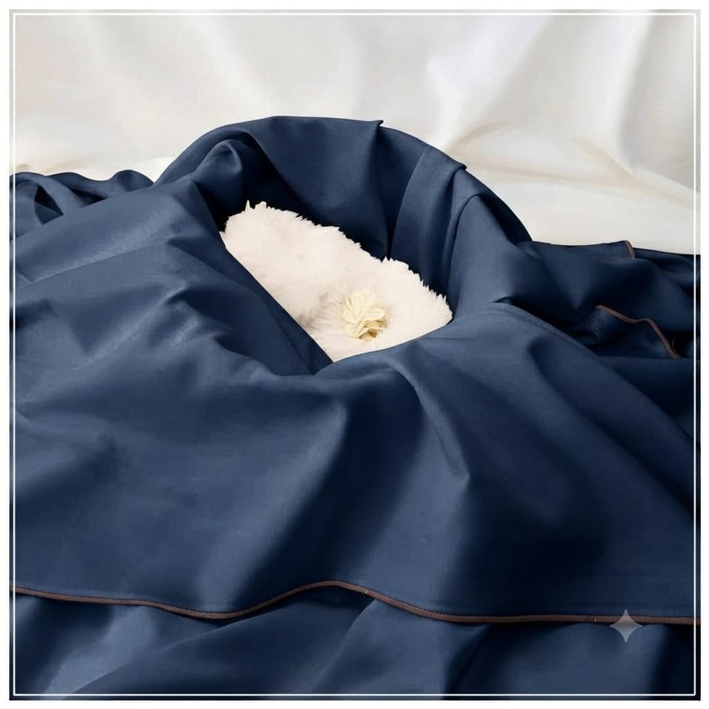 AKHI ALA MAYAR Boski – Navy Blue | Men's Fabric