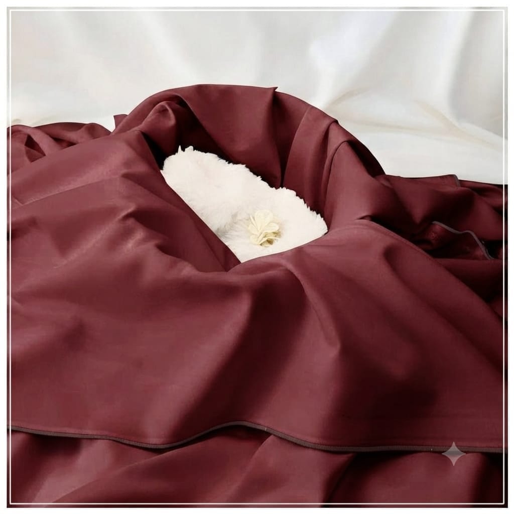 AKHI ALA MAYAR Boski – Deep Maroon | Men's Fabric