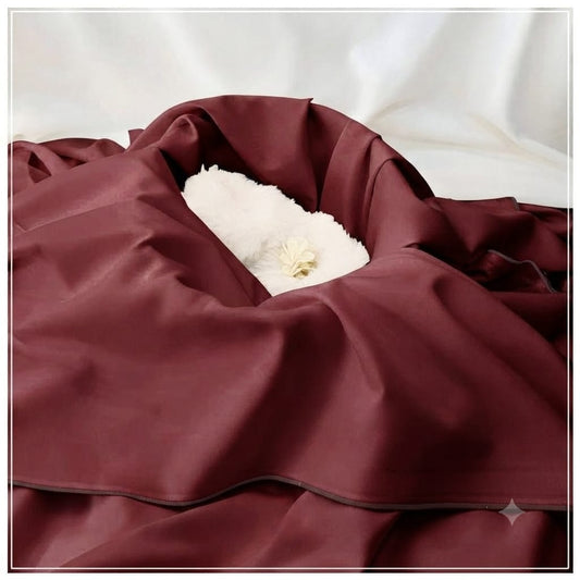 AKHI ALA MAYAR Boski – Deep Maroon | Men's Fabric