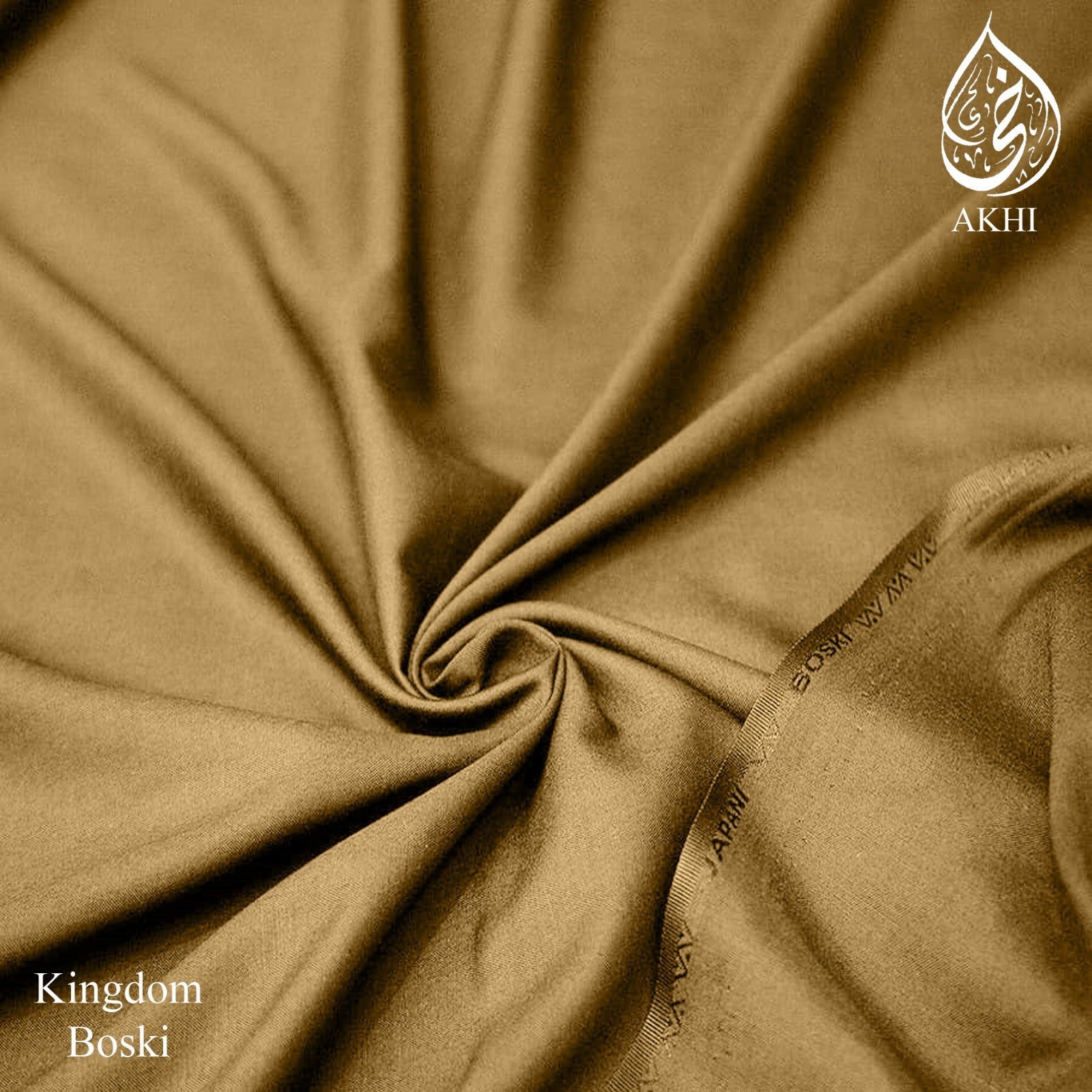 Kingdom Boski Unstitched Men Suit golden brown