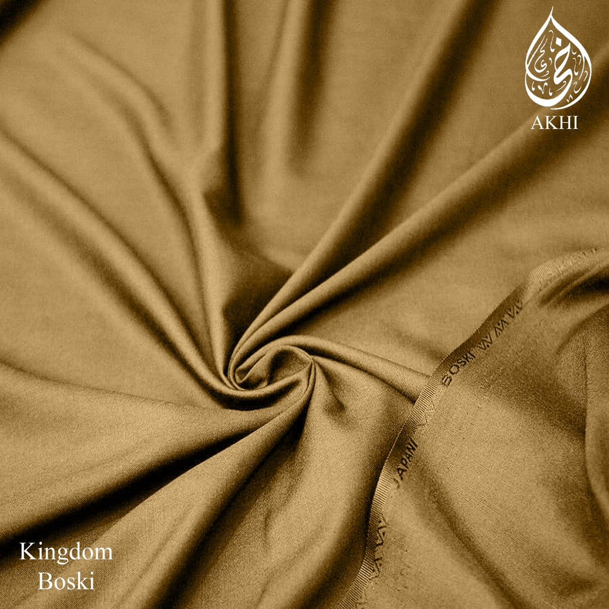 Kingdom Boski Unstitched Men Suit golden brown