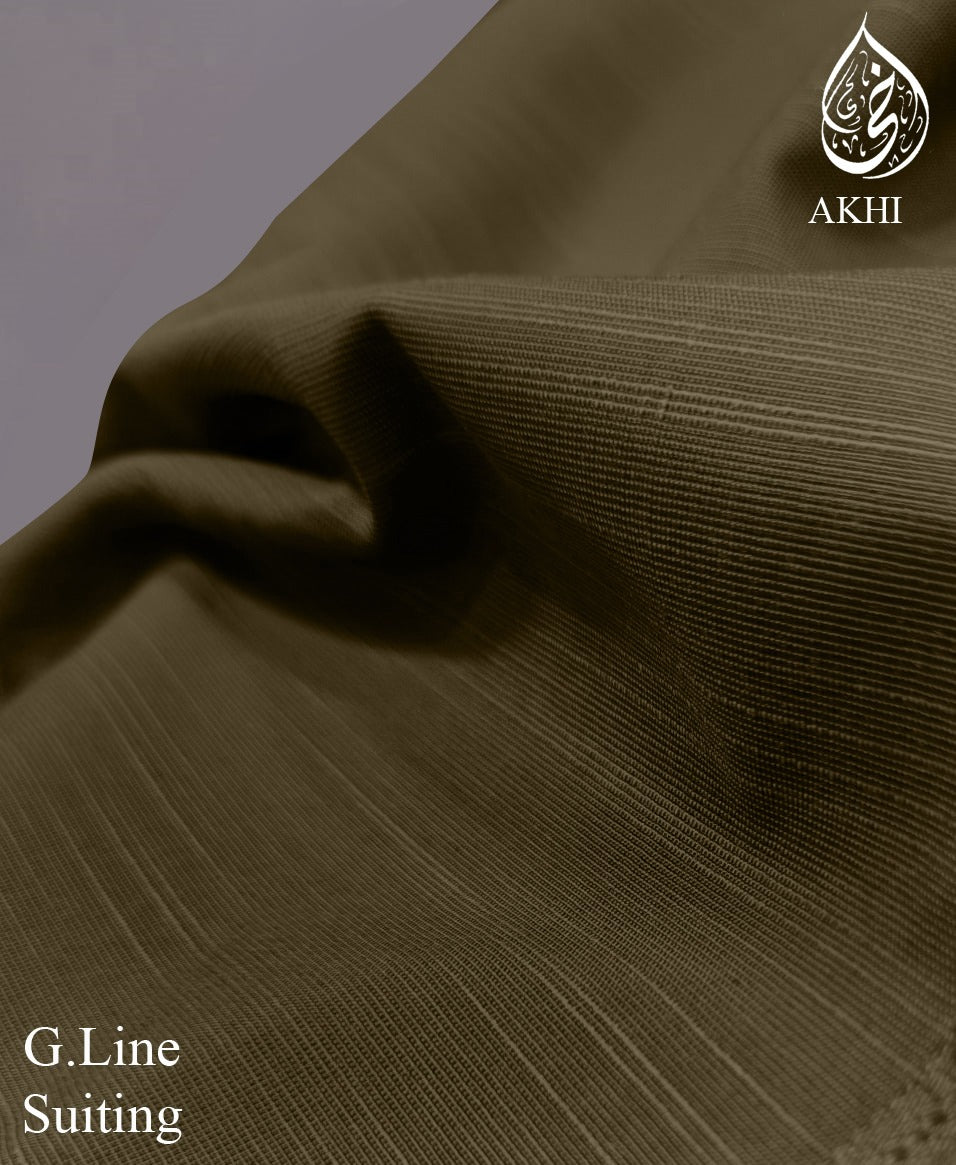 G.line Men’s Unstitched suiting Olive Brown