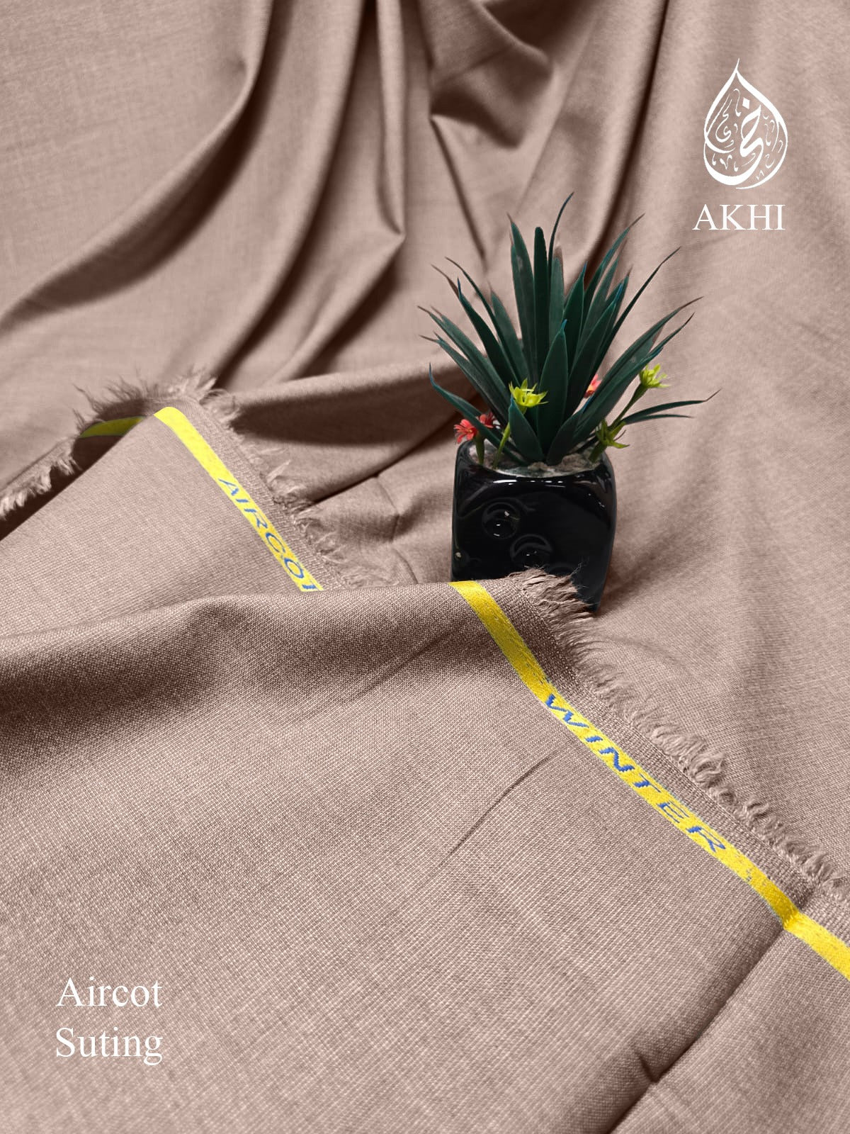 Men’s Unstitched Aircot winter suiting peach