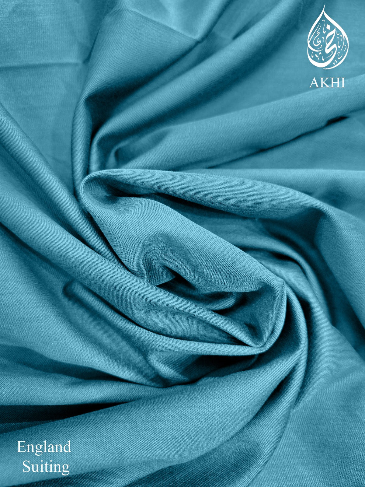 Men’s Unstitched England suiting  Teal Blue